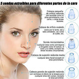 Removedor de Espinillas - Pesoo Extractor de Puntos Negros Limpiador de Poros Exfoliante Facial Succionador de Puntos Negros Maquina Limpiadora de Poros Aspiradora Limpiador Facial Recargable