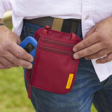 VENTURE 4TH Portadocumentos de Cuello | Cartera de Viaje con Tecnología RFID | Portapasaporte (Rojo)
