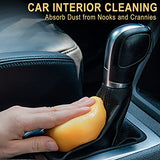 TICARVE Gel de limpieza para coche, masilla de limpieza para coche, herramientas de limpieza para interiores, kits de limpieza para teclado, color amarillo