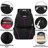 Mochila para laptop de 15.6 pulgadas, multifuncional, para almuerzo, con compartimento aislado, puerto USB, resistente al agua, senderismo, baloncesto, para negocios, trabajo, hombres y mujeres