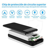 Power bank 20000 mAh Banco de Energía Cargador Batería Con Pantalla LED, Pila Carga Rápida Salida USB de Alta Velocidad Original,Compatible para Laptop Macbook Pro Redmi Book Huawei Matebook iPhone Ideal para regalo