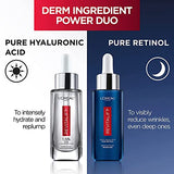 Hyaluronic Acid Serum by L’Oreal Paris Skincare, Revitalift Derm Intensives Pure Hyaluronic Acid Anti-Aging Face Serum for Visibly Plumped Skin and Reduced Wrinkles, Paraben Free, 1.0 oz.