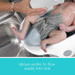 Summer Clean Rinse Baby Bather (gris) – Soporte de baño para uso en el mostrador, en el fregadero o en la bañera, tiene 3 posiciones reclinables y material suave de secado rápido – Uso desde el nacimiento hasta sentarse