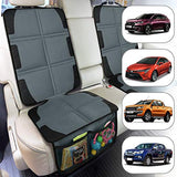 Protector de asiento de coche, paquete de 2 protectores de asiento de coche grandes para asiento de coche de bebé, grueso