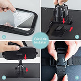 Espejo Retrovisor de Bebé para Auto,Rotación de 360 Grados Espejo de Observación para Bebés/Espejo de seguridad para pasajeros,Panorama claro,Ajustable