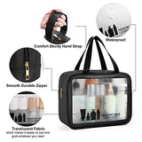 Neceser Bolsa de Maquillaje Mujeres y Hombres Bolso de tocador Translúcido Impermeable Organizador de Viaje Cosmetiquera para Maquillaje