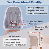 Silla alta para bebé con doble bandeja extraíble para bebé/bebés/niños pequeños, silla alta de madera 3 en 1, silla elevadora/silla | crece con tu hijo | Patas ajustables | Diseño moderno de madera | Fácil de montar