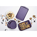 Juego de utensilios de cocina antiadherentes para hornear (4 piezas), color morado