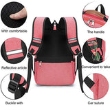 Mochila para Laptop Computadora Portátil para Empresas, Mochila de Viaje TUQI Casual Business College Mochila para Hombres, Mujeres, Trabajo, Macbook, Tableta (Rosa)