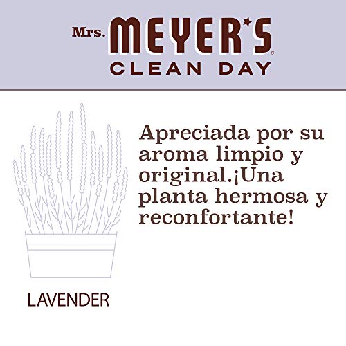 Mrs. Meyer's Clean Day Jabón Líquido Corporal, Sin Parabenos, Formulado con Aceites Esenciales, Lavanda, 473 ml