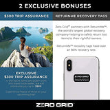 Zero Grid Passport Wallet - Travel Document Holder w/RFID Blocking (Shadow)