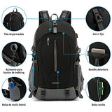 Mochila Impermeable 50l Transpirable y Ligera Para Senderismo Montañismo Escalada, Viaje, Campismo Deportes al Aire Libre, Ciclismo, Mochila Táctica Para Hombre Mujer