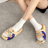 ▶ Pantuflas de almohada unisex para mujeres y hombres, cómodas de EVA, súper suaves de secado rápido, sandalias ligeras de verano para masaje de spa para parejas adultas, interiores y exteriores, Azul / Patchwork, 11.5 Women/10.5 Men