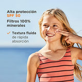 ISDIN fotoprotector fusion fluid mineral baby pediatrics spf 50, protector solar facial 100% mineral para la piel del nino y bebe, 50ml