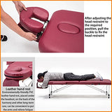 Cama De Masaje Plegable Multifuncional Cama Plegable Portátil para Salón De Belleza En Casa Y Tienda De Tatuajes Fuerte Capacidad De Carga Suave Y Cómoda,Brown
