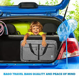 ▶ Maleta Deportiva, 80 Litros – Maleta de Viaje de Tejido Impermeable y Antidegarros – Maleta de Gym Plegable con Bolsillo para Zapatos – Bolsa de Viaje Mujer y Hombre (Gris Nieve)