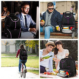 Mochila para laptop de 15.6 pulgadas, multifuncional, para almuerzo, con compartimento aislado, puerto USB, resistente al agua, senderismo, baloncesto, para negocios, trabajo, hombres y mujeres