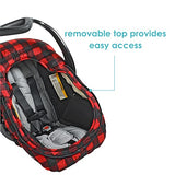 JJ Cole Funda para asiento de coche de bebé, estilo manta, para cochecito de bebé y portabebés, a cuadros