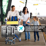 ▶ Maleta Deportiva, 80 Litros – Maleta de Viaje de Tejido Impermeable y Antidegarros – Maleta de Gym Plegable con Bolsillo para Zapatos – Bolsa de Viaje Mujer y Hombre (Gris Nieve)