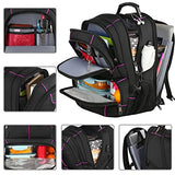 Mochila para laptop de 15.6 pulgadas, multifuncional, para almuerzo, con compartimento aislado, puerto USB, resistente al agua, senderismo, baloncesto, para negocios, trabajo, hombres y mujeres