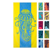 Nova Blue Toalla de Playa Jellyfish - Colores Azul Tropical y Amarillo con un diseño único, Extra Grande, XL (34"x 63") Hecha de 100% algodón
