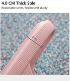 ▶ Pantuflas de almohada, unisex, para ducha, baño, espuma de masaje EVA, súper suave, antideslizante, de secado rápido, suela gruesa, sandalias negras con puntera abierta para mujeres y hombres, Azul, 11.5-12 Women/10-11 Men