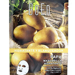 Paquete de15 mascarillas faciales,11 de extracto de fruta, 2 para los ojos y 2 para los labios de colageno