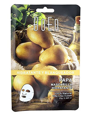 Paquete de15 mascarillas faciales,11 de extracto de fruta, 2 para los ojos y 2 para los labios de colageno