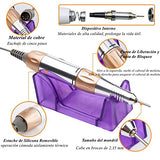 Torno Eléctrico para Uñas,Torno para uñas Profesional ,35,000 RPM Velocidad Ajustable Máquina de Lima Uñas,Taladro para Uñas con kit de brocas Herramienta De Manicura Pulidora Eléctrica Para Acrílicos,Geles, Uñas Naturales（Versión mejorada）
