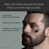 Lumin Exfoliante Facial de Carbón activado para hombres - Exfoliating Rub | Evitar una piel opaca, reducir la sequedad, minimizar los poros, manchas oscuras, puntos negros y la irritación despues del afeitado, 1oz (30 ml)