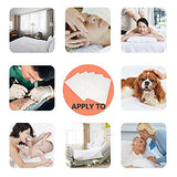 100pcs Sábanas desechables aptas para SPA, tatuajes, viajes, tela no tejida transpirable, 13g / metro cúbico, 80x 180cm, blanco