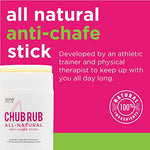 Chub Rub para ella Anti Chafe Stick – Anti Chaffing Stick para muslos Protección contra rozaduras – todos Natural Anti Chafing Stick por Zone Naturals