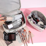 Bolsa de maquillaje , cosmetiquera impermeables con cremallera dorada, cosmetiquera para maquillaje portátil de mármol, organizador para mujeres, bolsa maquillaje para viajar