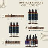 Gel Limpiador Facial 480ml. Acido Hialuronico, Colageno, Niacinamida, Vitamina C, Vitamina E y Extracto de Rosas - COLLAGENIC Limpieza Facial Limpiador de Poros Hidratante Facial Sustituto de Jabón Facial