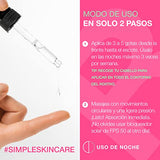 Serum Acido Glicolico 4 en 1 Exfoliante Facial Simple Mineral Serum Facial Aclarante con Ácido Hialurónico, AHA y Glicerina - Suero facial Aclarador de Piel, Aloe Vera para Peeling Facial 4 en 1 exfoliante facial 66% más contenido (vs 30ml de otros)