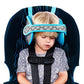 Soporte para cabeza de niño para asientos de coche – Solución segura y cómoda de apoyo de almohada para cabeza y cuello para asientos delanteros de coche y refuerzos de respaldo alto – Accesorios de viaje para bebés y niños (azul claro)