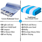Toallas de baño turcas de playa, manta peshtemal, altamente absorbentes, de secado rápido y fácil, suaves para ducha, hammam, spa, piscina, gimnasio y yoga, 100% algodón, 37 x 70 pulgadas, XL (juego de 6) (aleatorio)