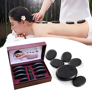 Juego de piedras de masaje profesional para masaje con piedras calientes y masaje de gemas, kit de calentador portátil para spas, terapia de masaje, relajación