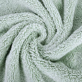 Juego de Toallas de baño de Microfibra Felpa y antipelusa - Secado rápido - Pack de 6 (Verde Claro)
