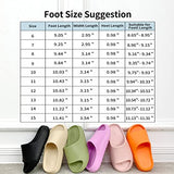 Pantuflas de almohada para hombres y mujeres, de secado rápido, sandalias de plataforma gruesa y suave de secado rápido, sandalias de ducha diarias, pantuflas de baño antideslizantes de verano para interiores y exteriores, Caqui, 14 Wide