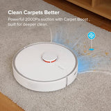 roborock Robot aspirador y trapeador S6 Pure Robot, mapeo multipiso, navegación Lidar, zonas sin movimiento, limpieza selectiva de la habitación, aspirador robótico de succión súper fuerte, conexión Wi-Fi, control de voz Alexa