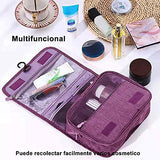 Kit de Aseo para Colgar, Organizador Cosmético de Viaje, Bolsa de Aseo Colgante para Accesorios de Viaje (Artículos de Tocador Baño, Afeitado y Maquillaje) para Mujeres y Hombres