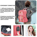 Mochila para Laptop Computadora Portátil para Empresas, Mochila de Viaje TUQI Casual Business College Mochila para Hombres, Mujeres, Trabajo, Macbook, Tableta (Rosa)