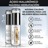 QVENE Serum Facial de Acido Hialuronico al 10% que Hidrata, Rejuvenece y Reafirma la Piel del Rostro, Suero Hidratante Efecto Botox, 50 ml