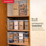 Juego de 24 Recipientes Herméticos de Plástico para Almacenamiento de Alimentos - Libres de BPA - 75 etiquetas personalizadas- 24 Etiquetas de Pizarrón - 1 Marcador