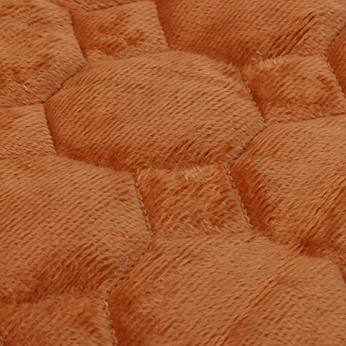 Masaje Mesa Cubrir con Cara Agujero Diseño, Grande Belleza Sofá Cama Hoja SPA Tratamiento Toallas Sólido Color 80 x 190 cm(Camello)