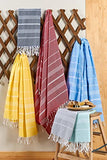 Toallas de baño turcas de playa, manta peshtemal, altamente absorbentes, de secado rápido y fácil, suaves para ducha, hammam, spa, piscina, gimnasio y yoga, 100% algodón, 37 x 70 pulgadas, XL (juego de 6) (aleatorio)