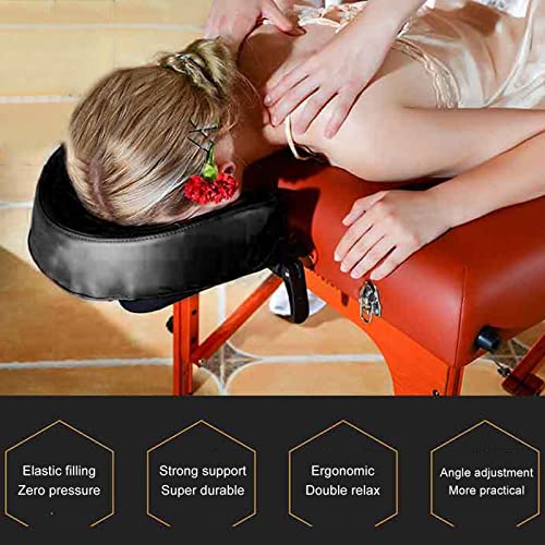 Almohada suave en forma de U de masaje, reposacabezas de cama de masaje, plataforma de reposacabezas de mesa de cama de masaje de salón de almohada