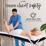 Calentador de mesa de masaje de 31 x 71 pulgadas, almohadilla de calefacción para mesa de masaje, calentador de cama de masaje – 3 ajustes de calor controlador manual con cable de 12 pies, sistema de protección contra sobrecalentamiento, para cama