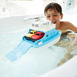 Green Toys, Juguete para Bañera con Mini Carros, Azul/Blanco